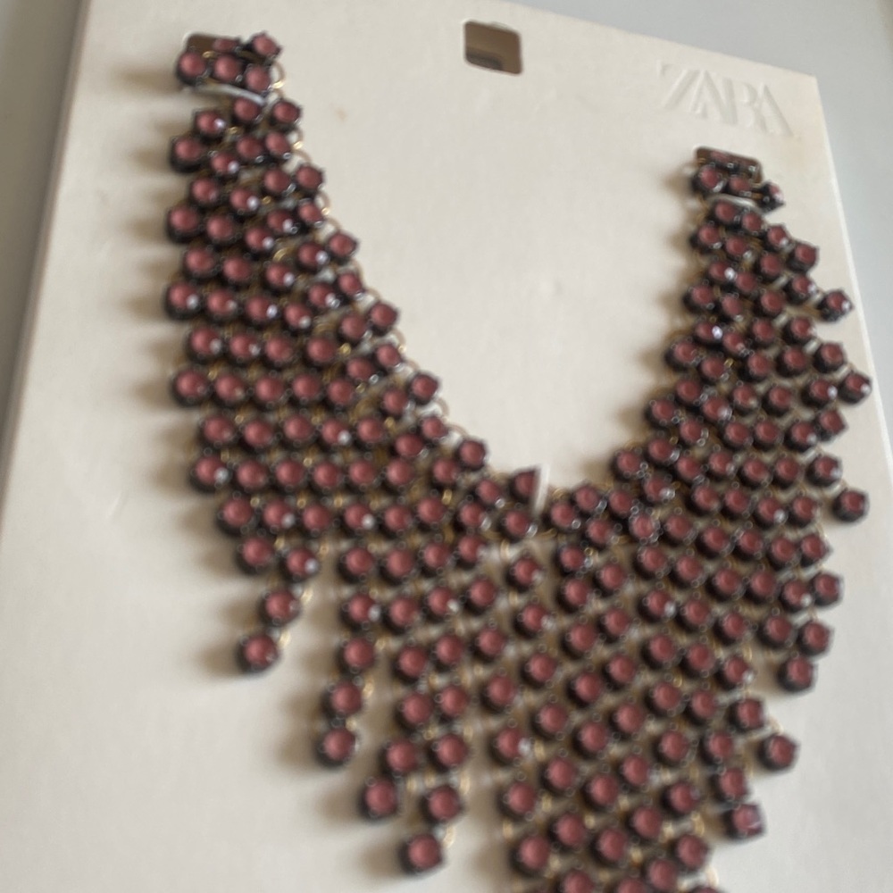 NWT Zara Jewel Cascade Necklace - Picture 7 of 8